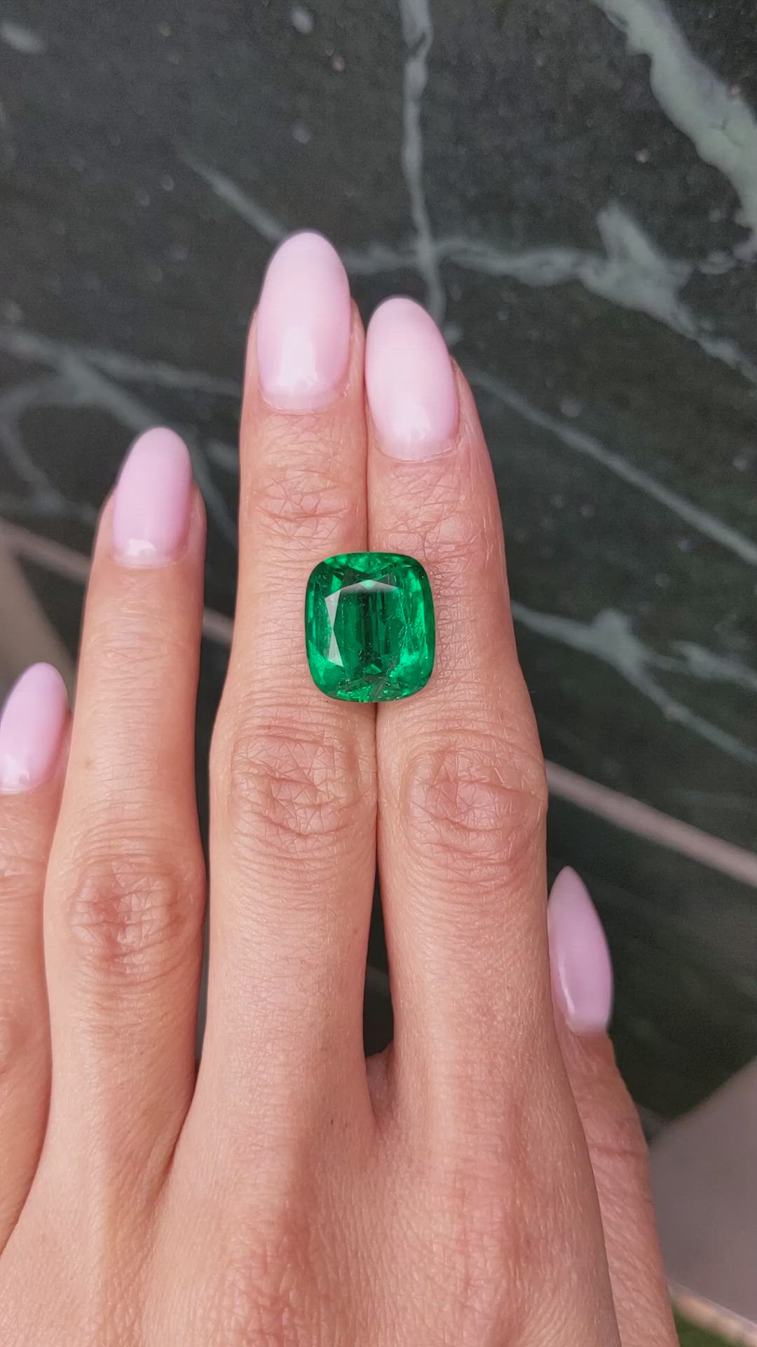 10.55 Ct. Emerald from Zambia Size Video