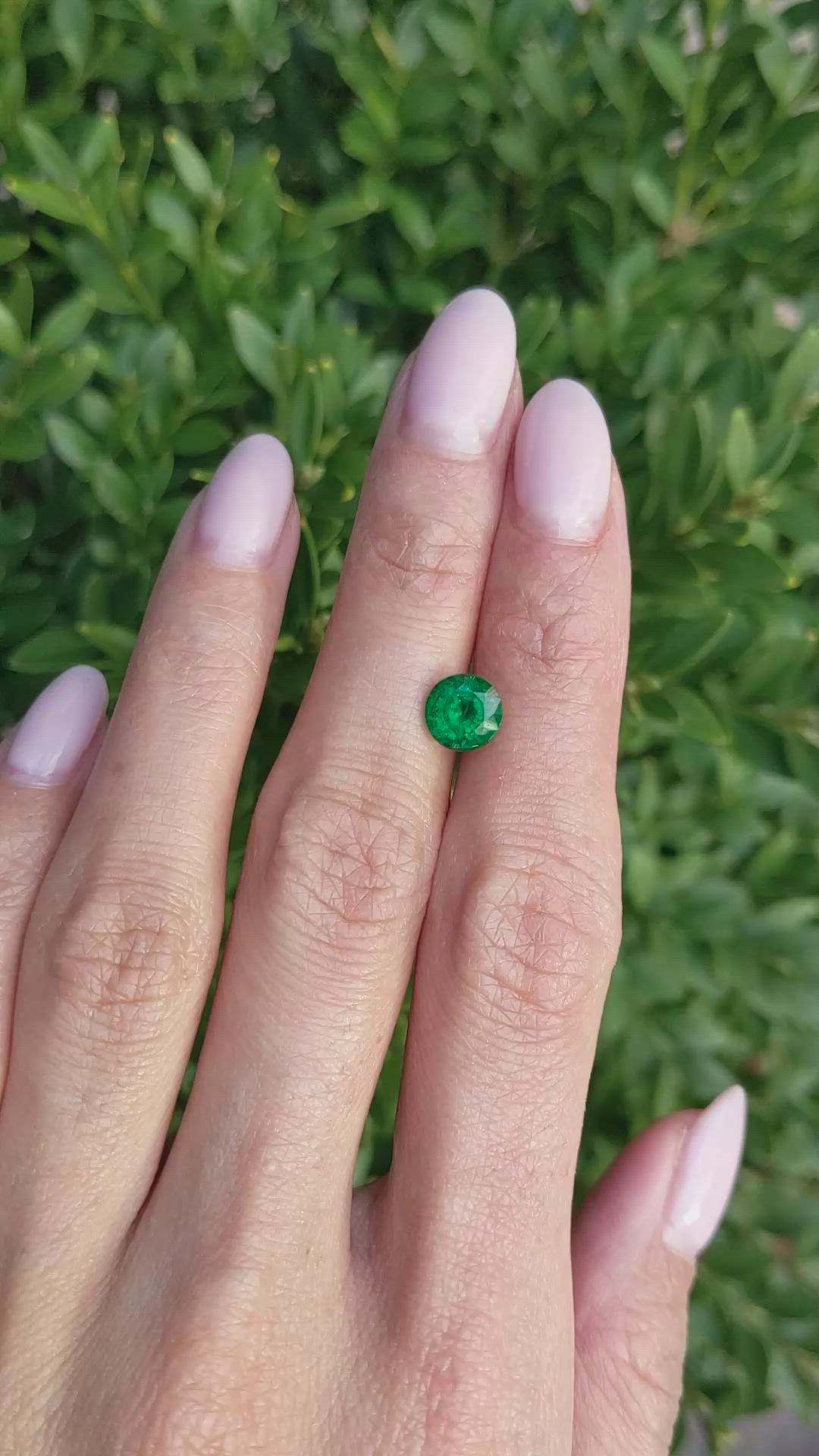 1.20 Ct. Emerald from Zambia Size Video