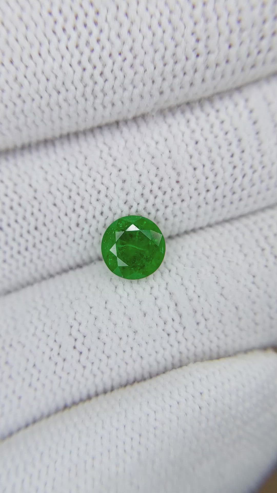 1.20 Ct. Emerald from Zambia Size Video