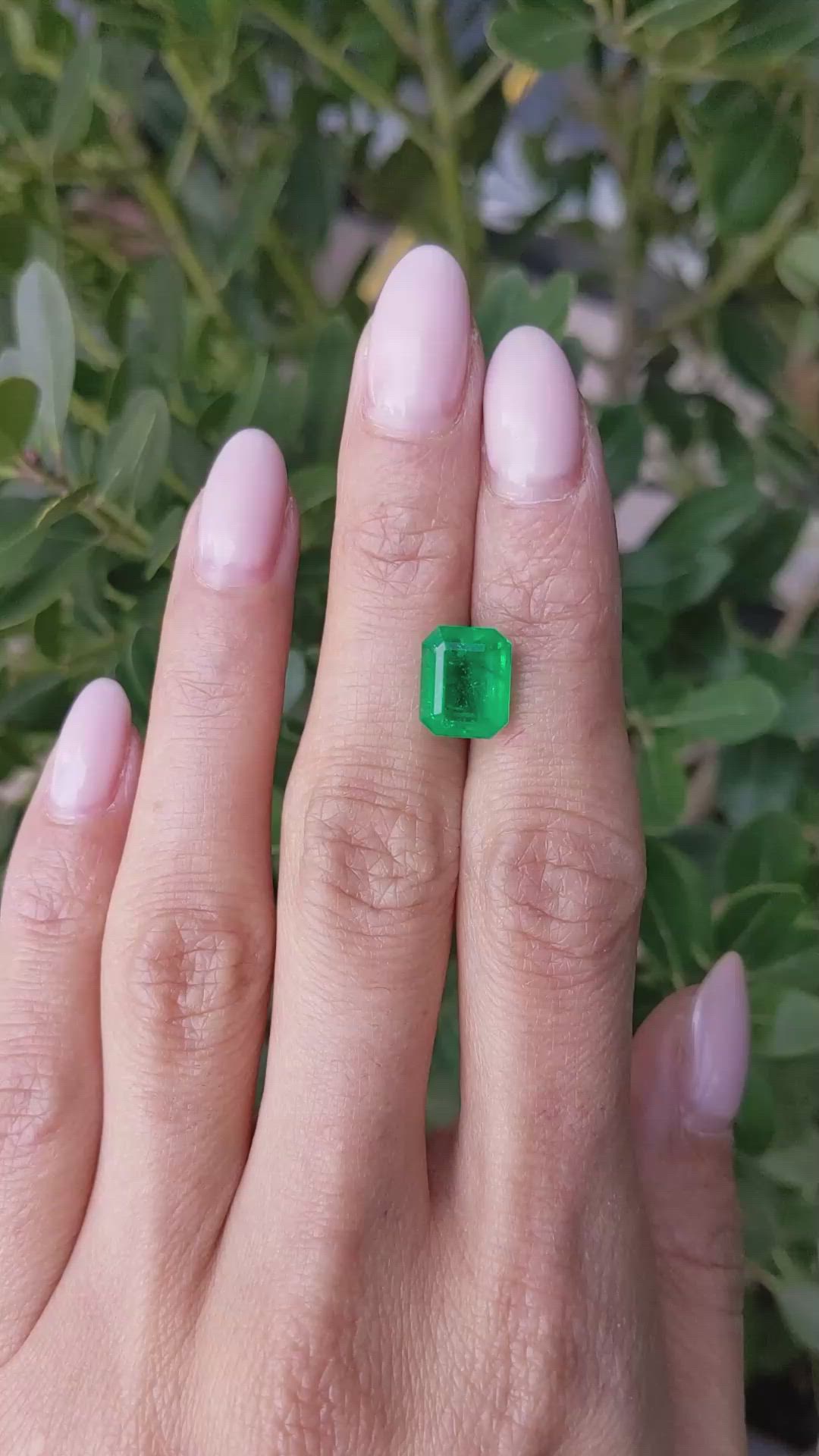 3.89 Ct. Emerald from Zambia Size Video