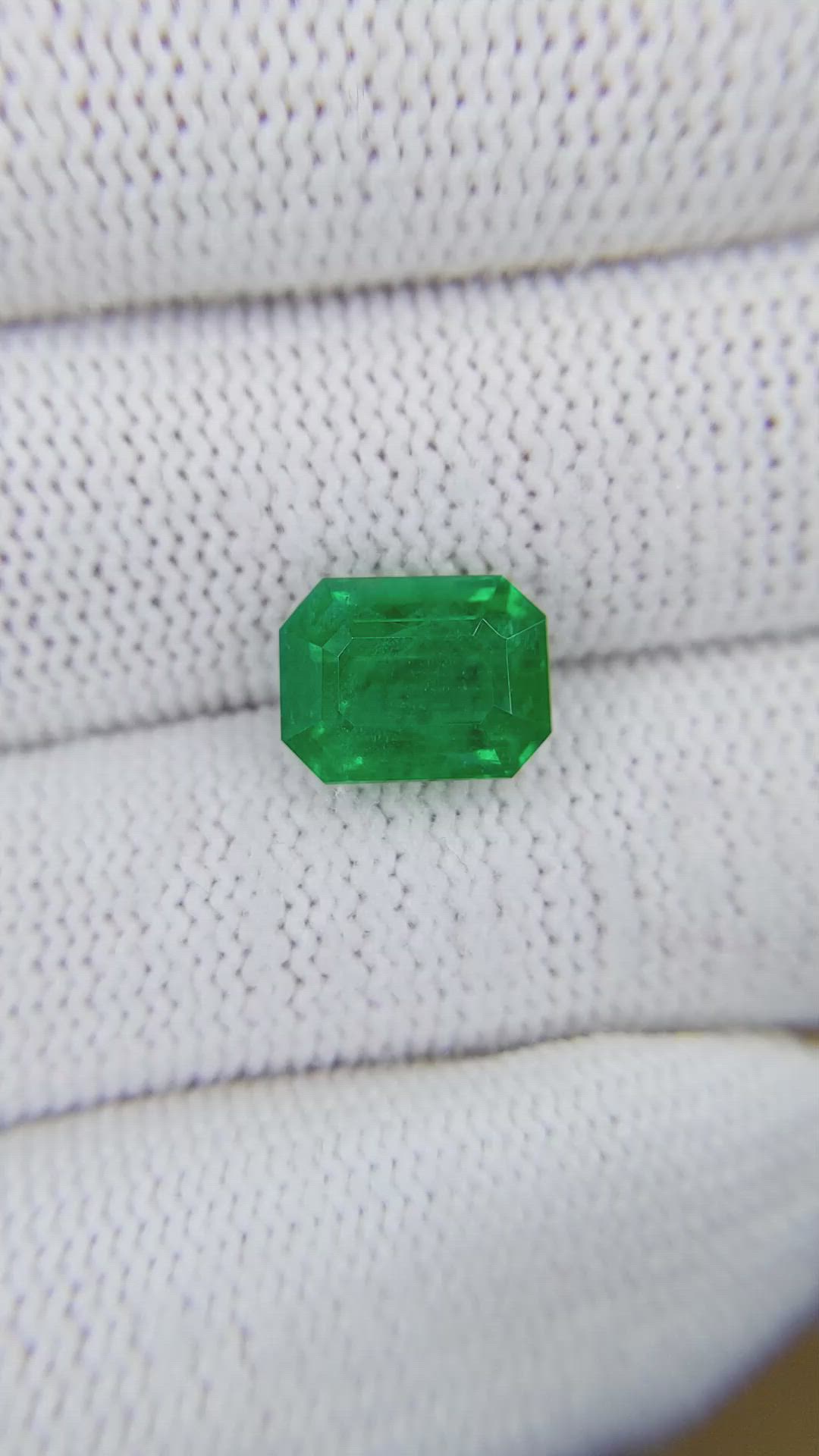 3.38 Ct. Emerald from Zambia Size Video