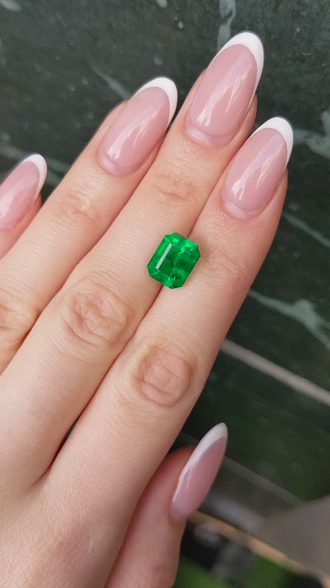4.47 Ct. Emerald from Zambia Size Video
