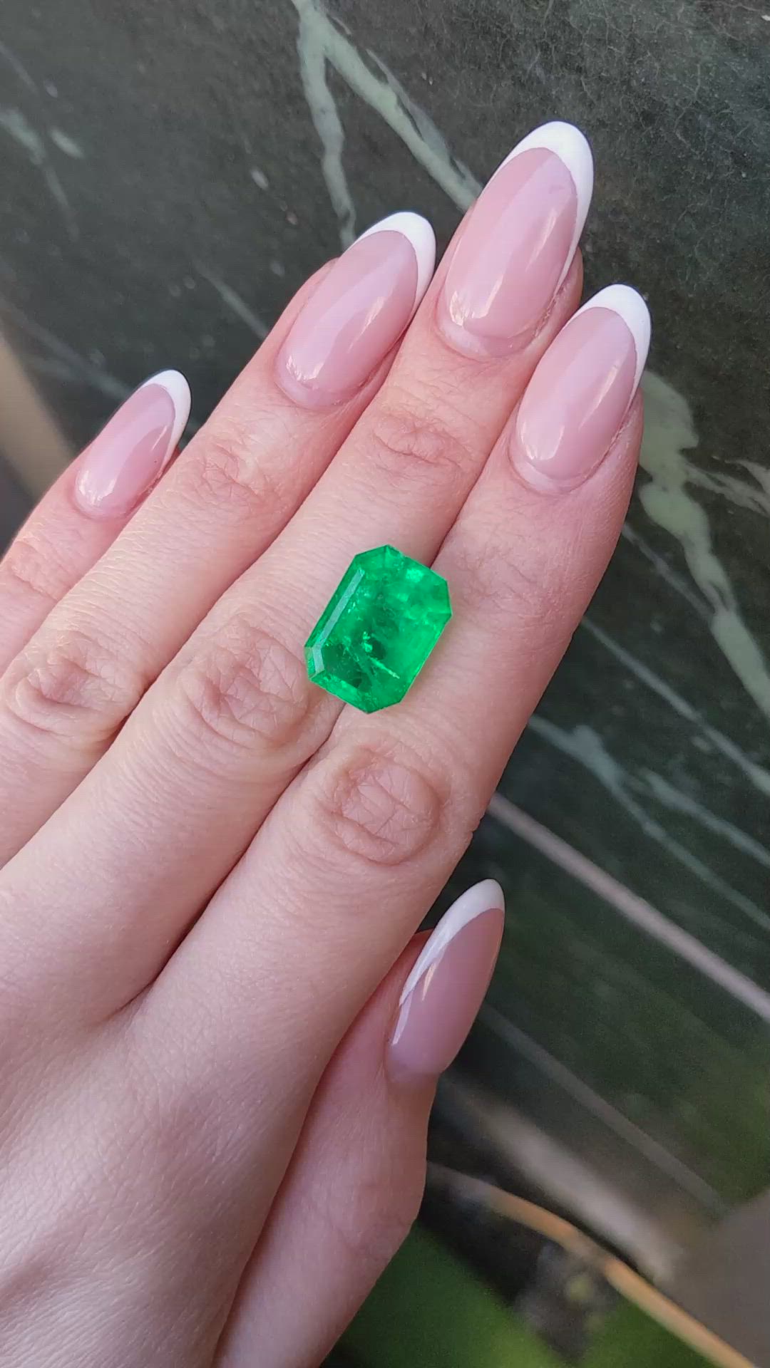 10.28 Ct. Emerald from Colombia Size Video