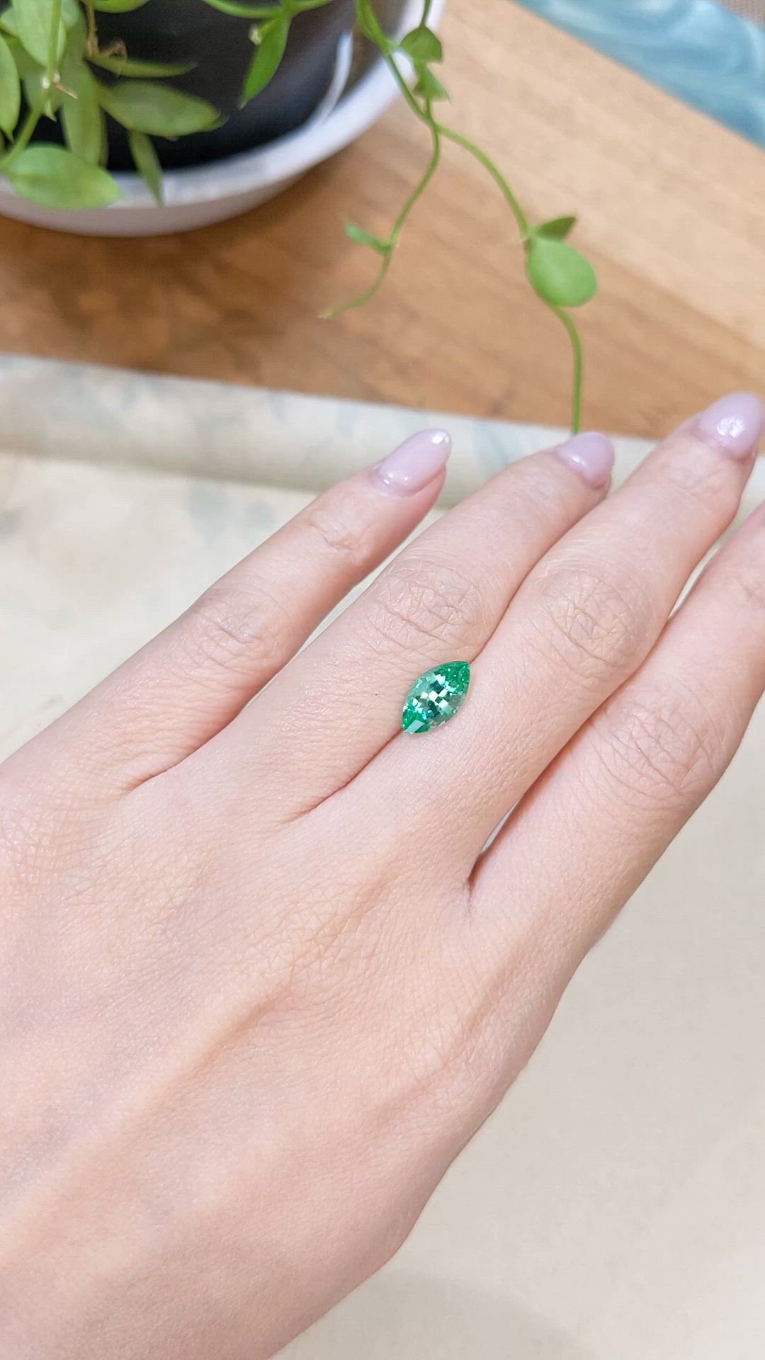 1.33 Ct. Emerald from Russia Size Video
