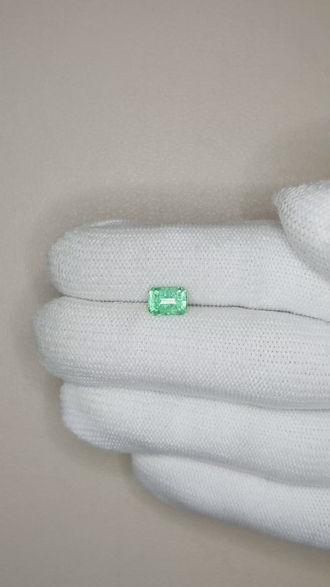 1.12 Ct. Emerald from Russia Size Video