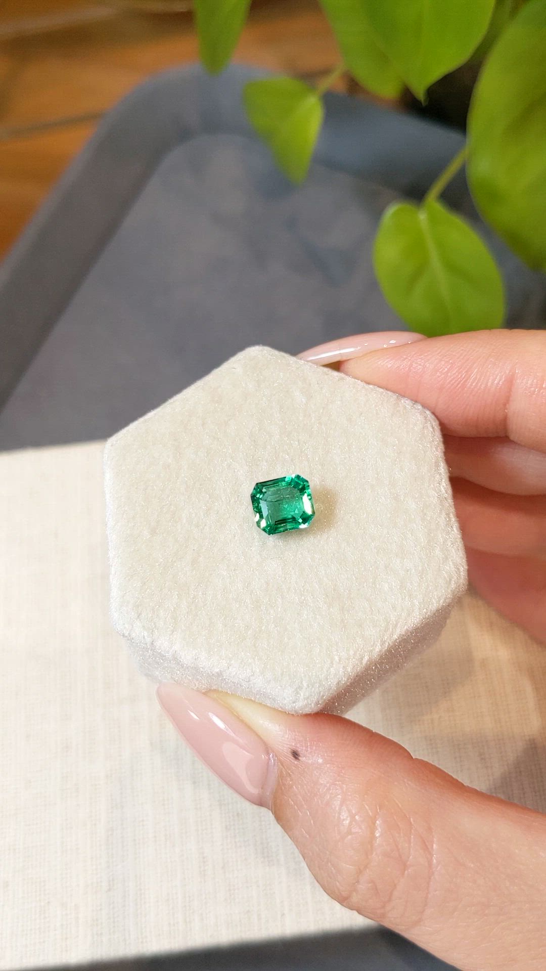 1.43 Ct. Emerald from Zambia Size Video
