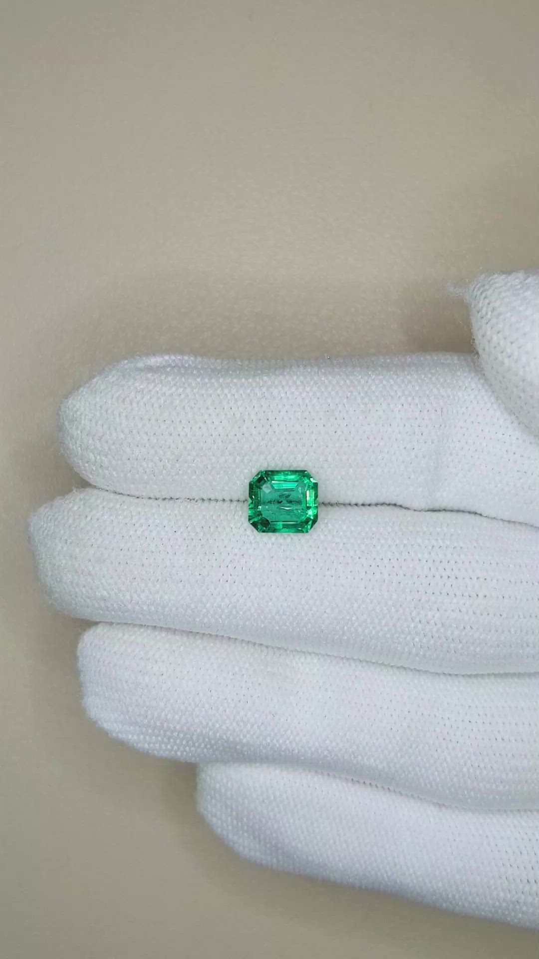 1.43 Ct. Emerald from Zambia Size Video