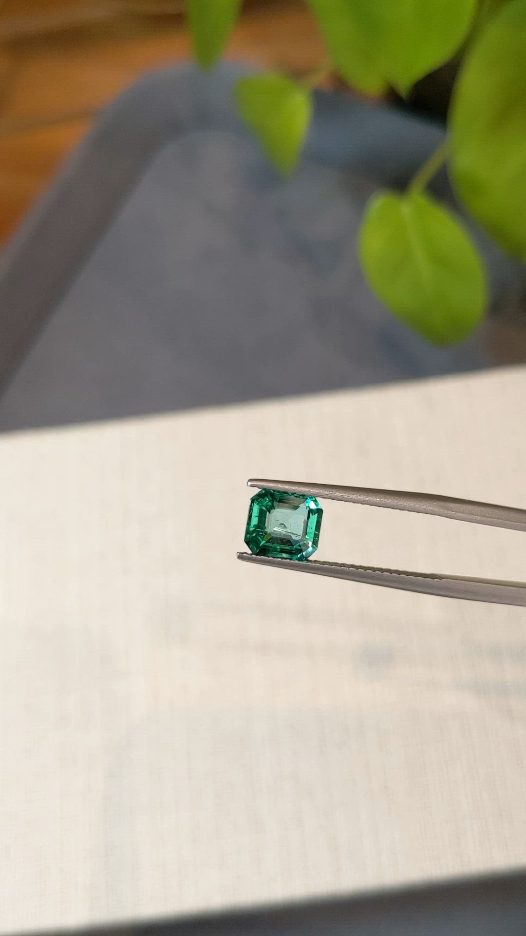 1.43 Ct. Emerald from Zambia Size Video