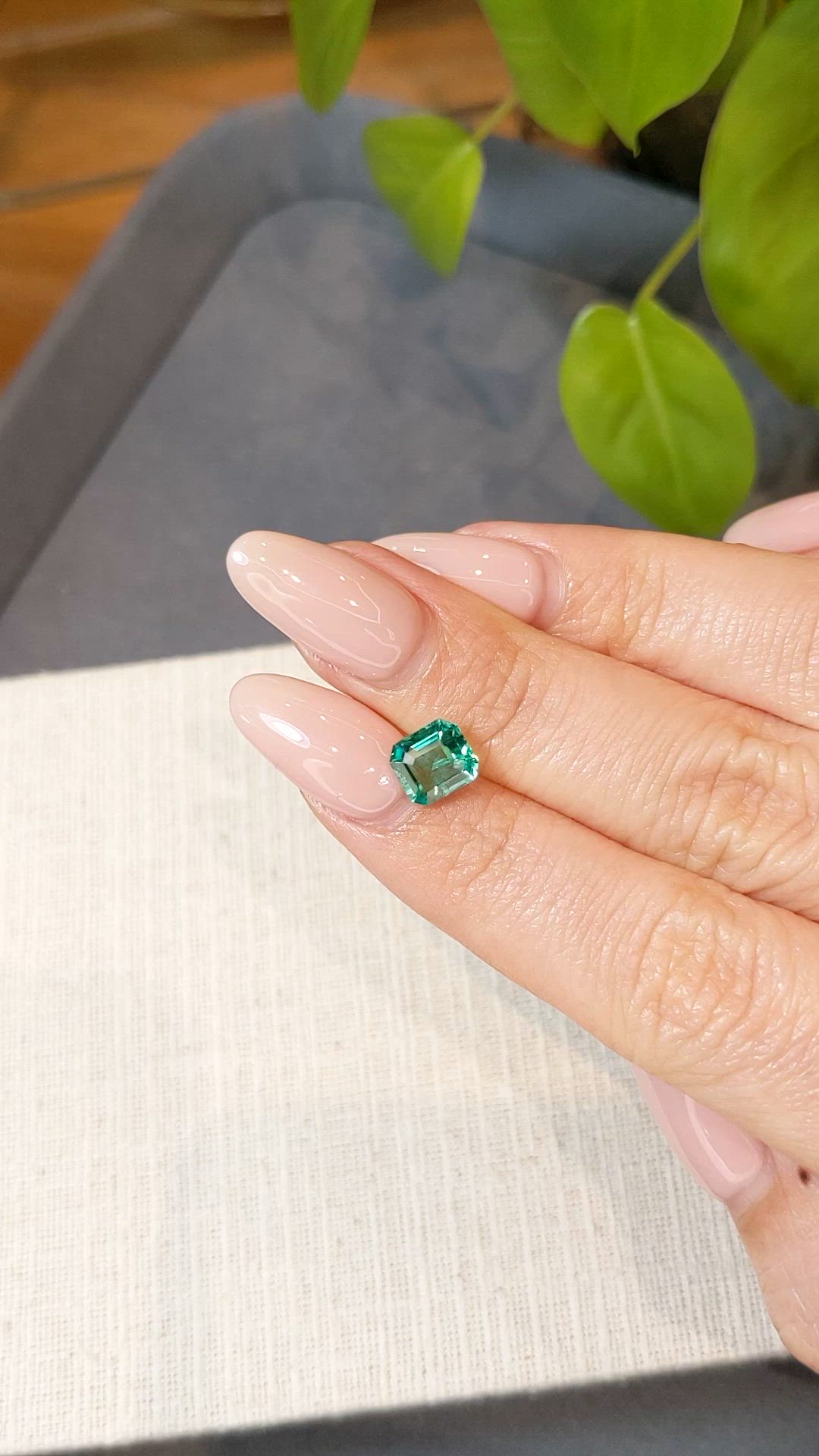 1.43 Ct. Emerald from Zambia Size Video