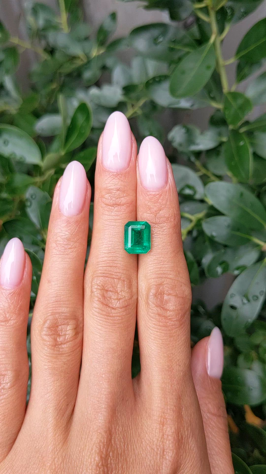 3.80 Ct. Emerald from Zambia Size Video