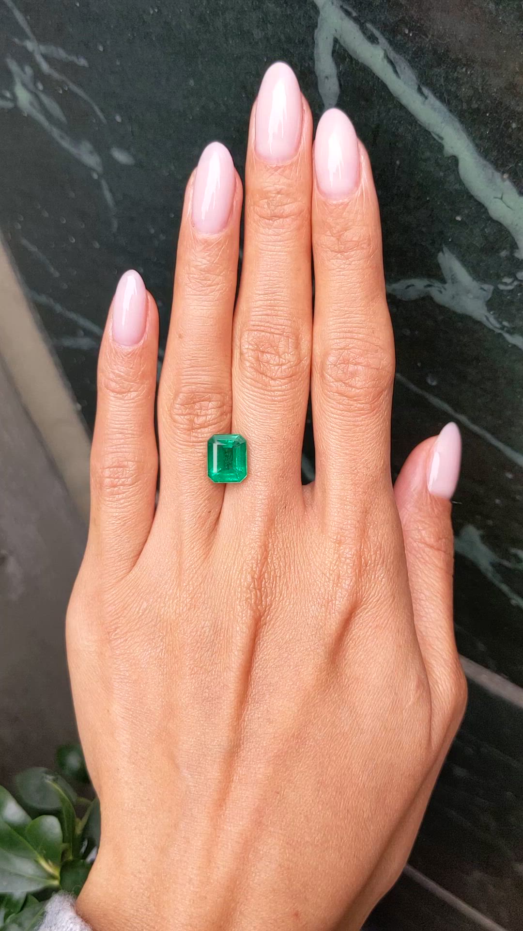 3.80 Ct. Emerald from Zambia Size Video