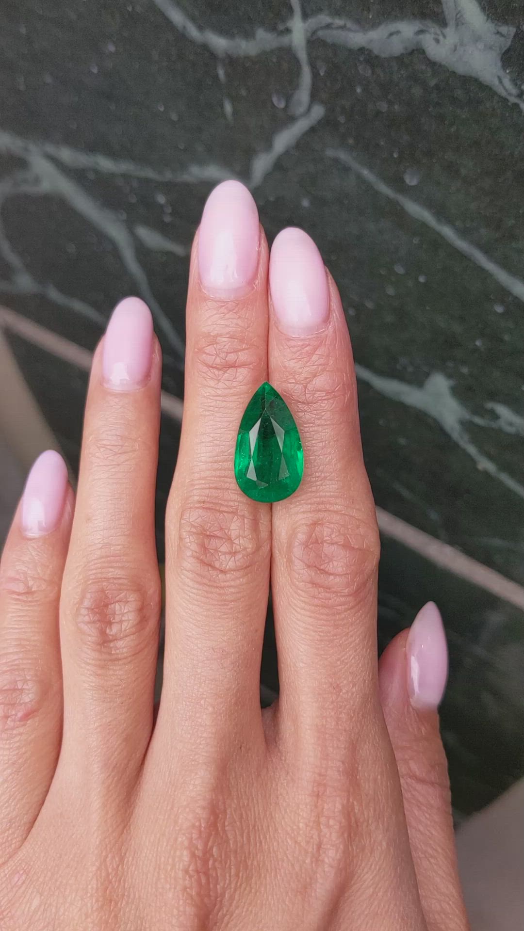9.18 Ct. Emerald from Zambia Size Video