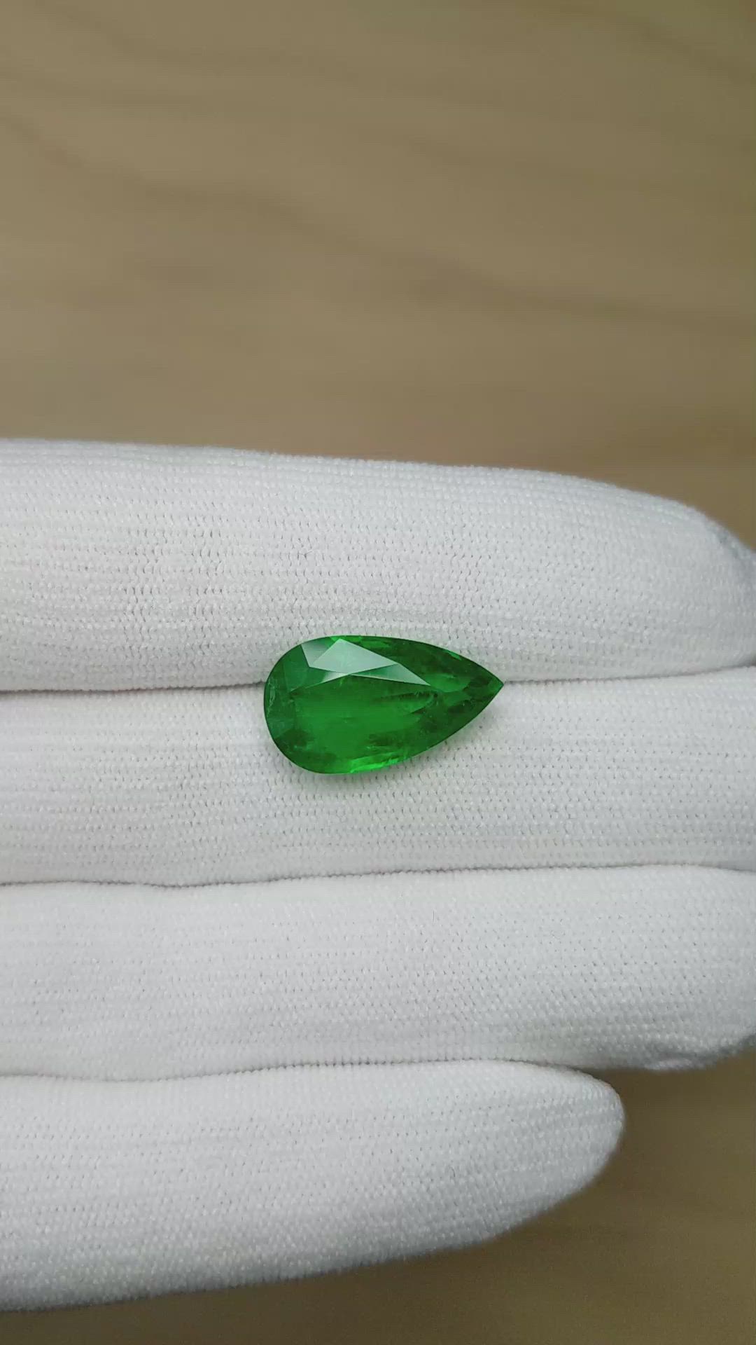 9.18 Ct. Emerald from Zambia Size Video
