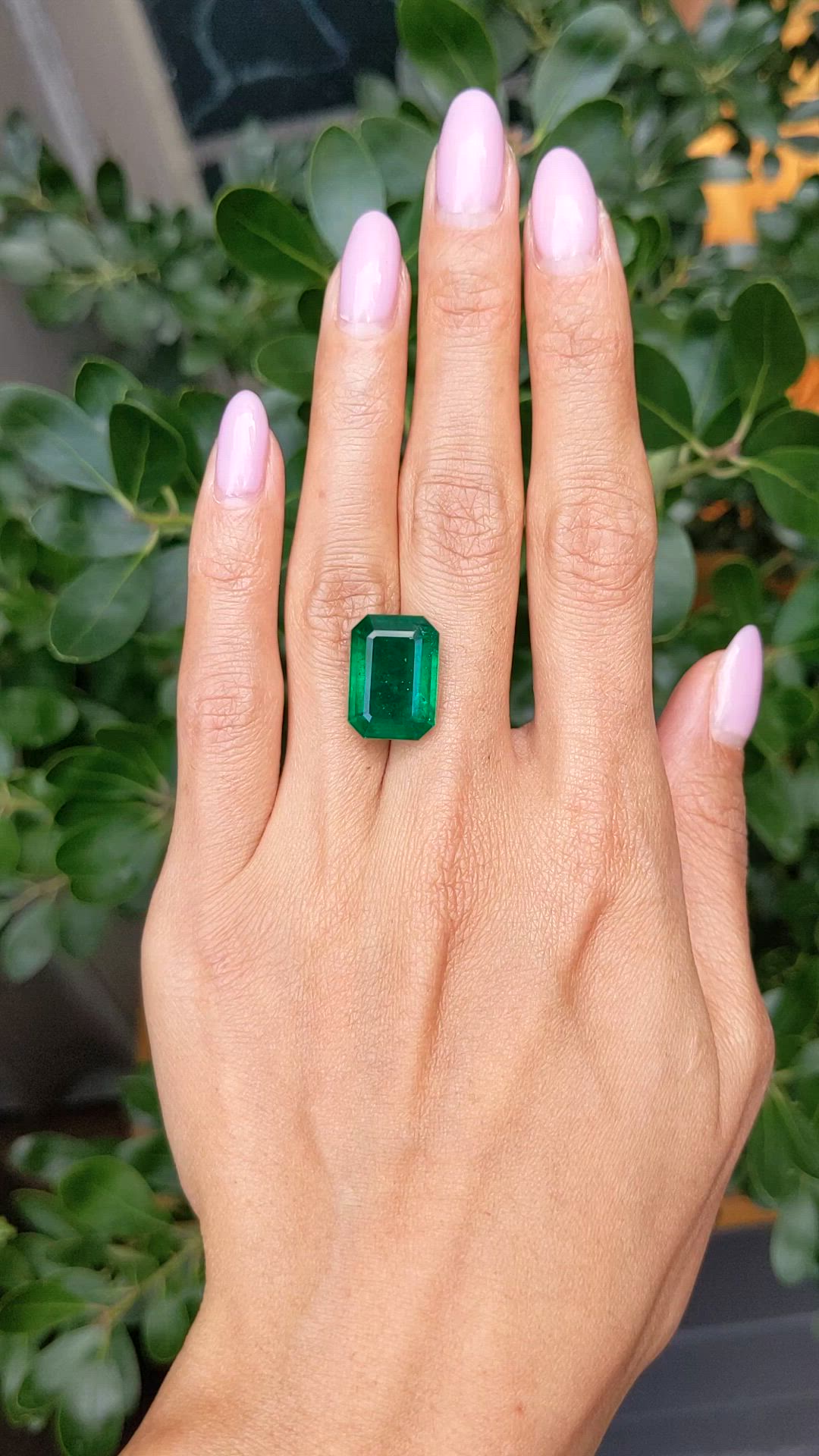 11.96 Ct. Emerald from Zambia Size Video