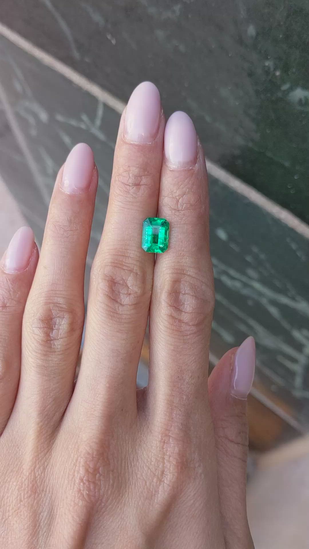 2.18 Ct. Emerald from Zambia Size Video