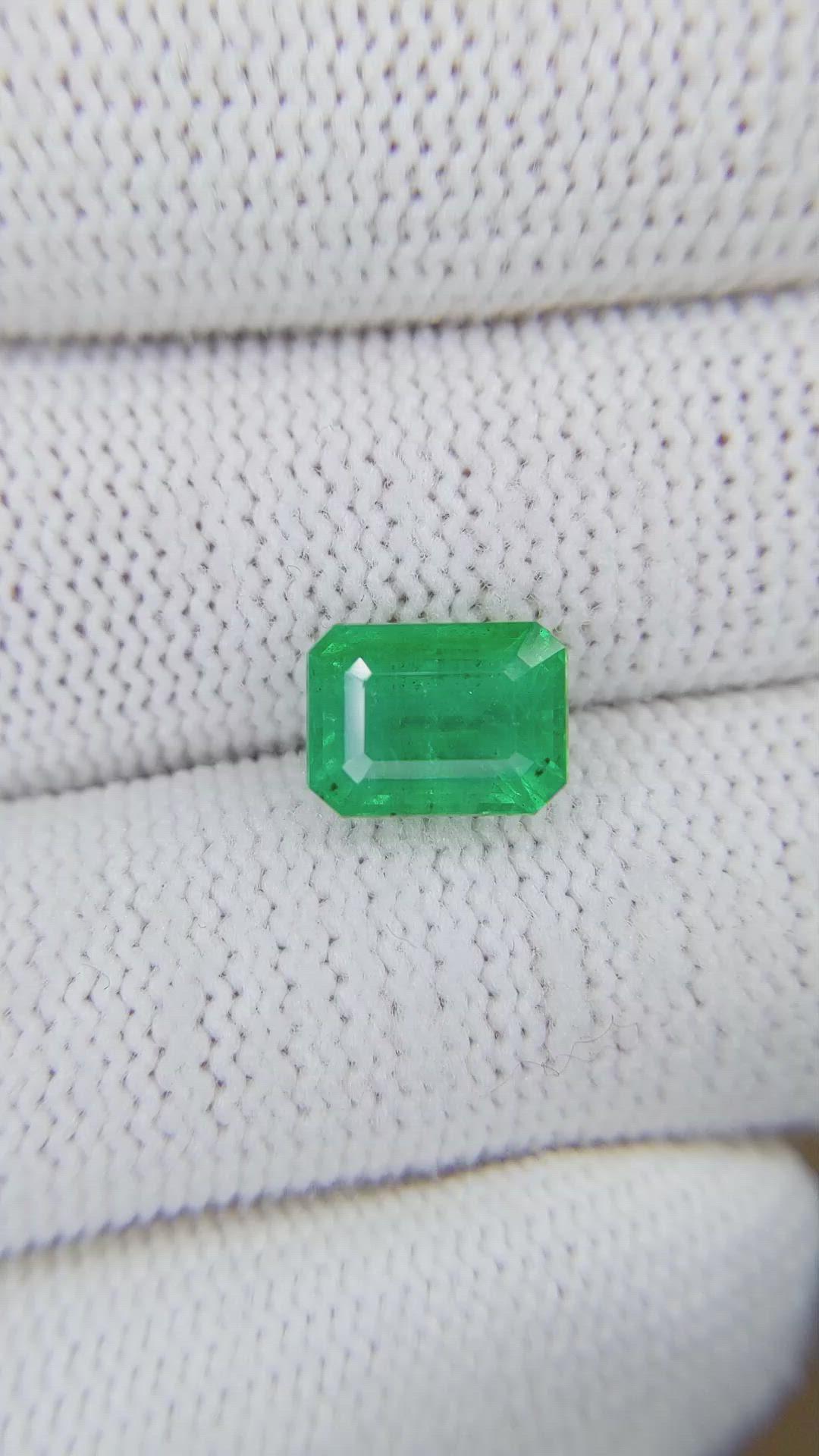 2.68 Ct. Emerald from Zambia Size Video