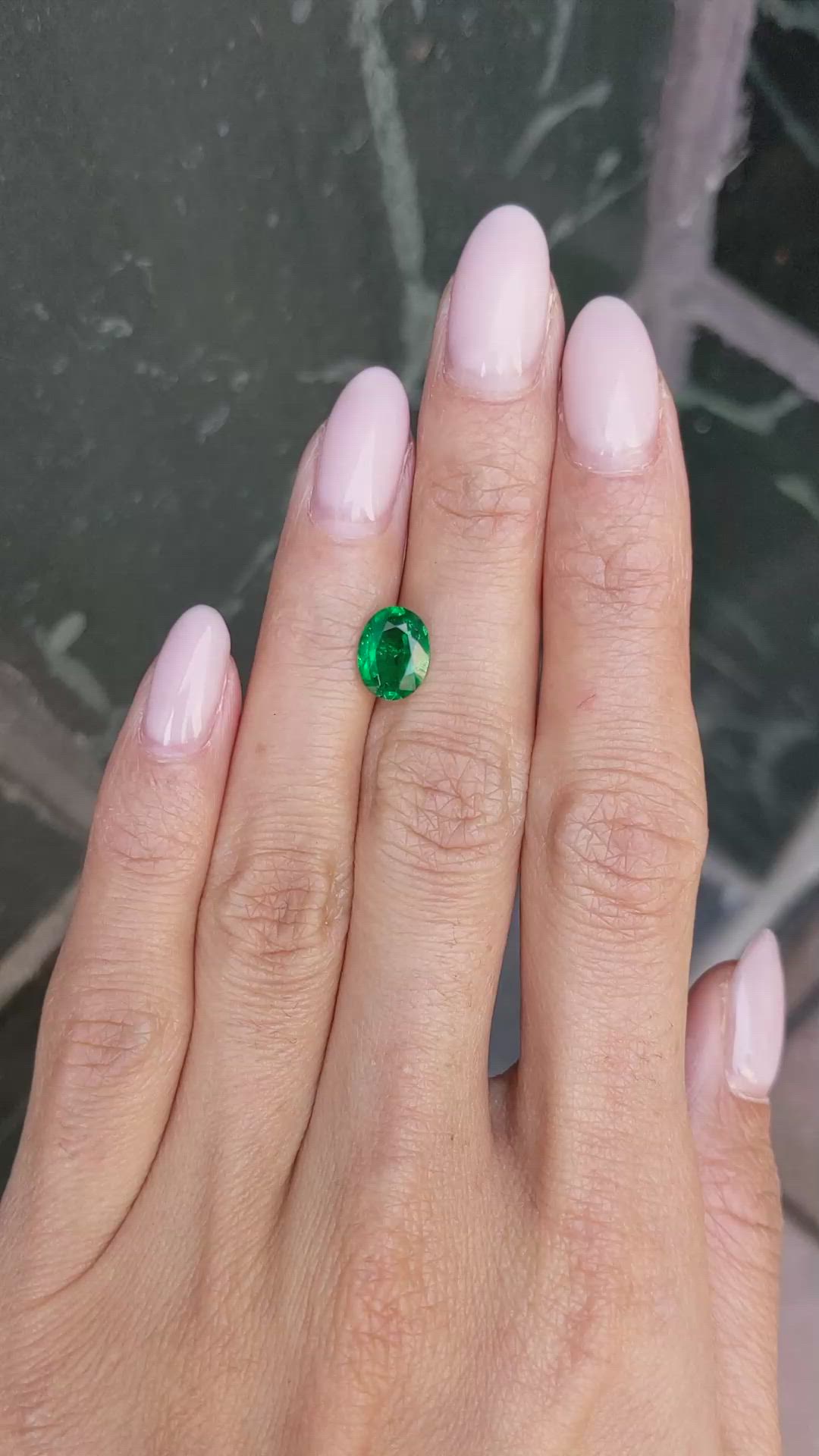 1.33 Ct. Emerald from Zambia Size Video