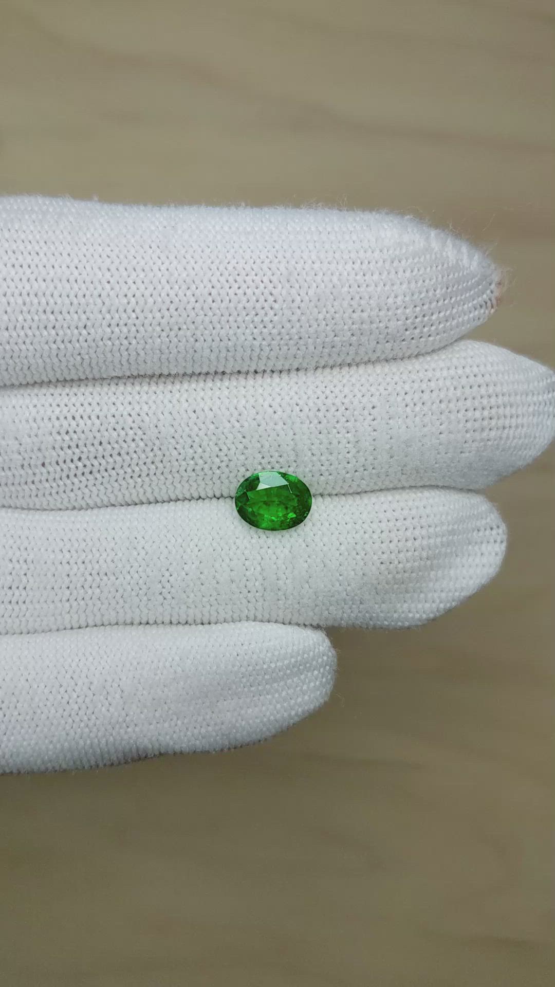 1.33 Ct. Emerald from Zambia Size Video