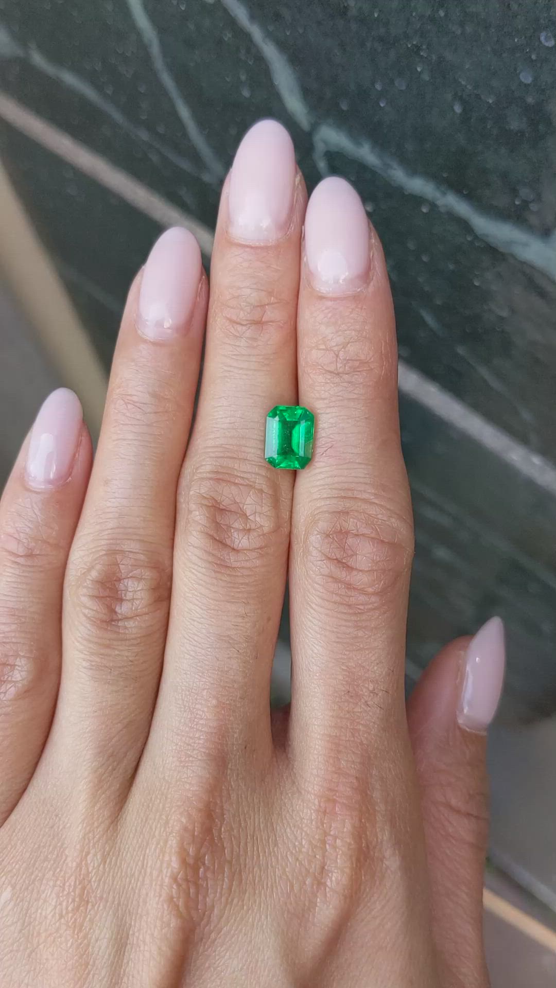 1.83 Ct. Emerald from Zambia Size Video