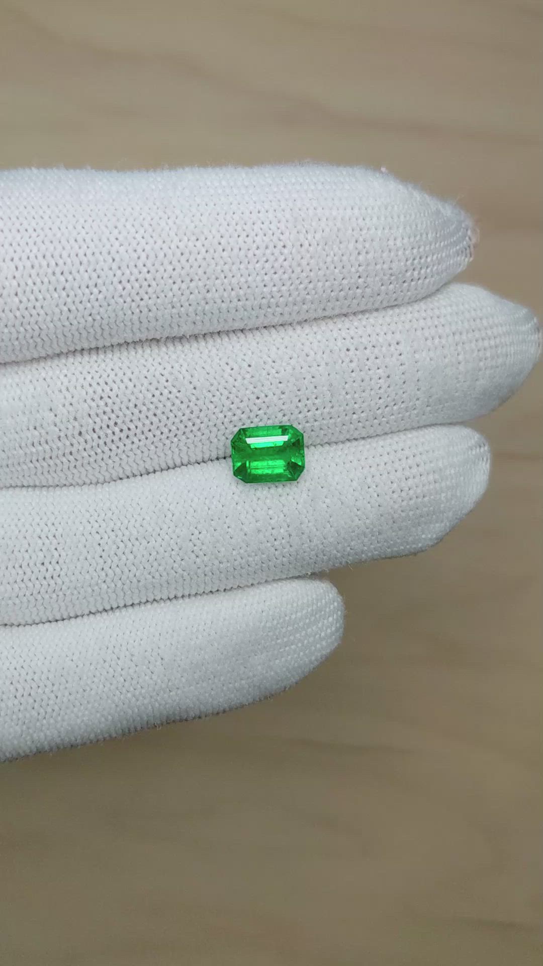 1.83 Ct. Emerald from Zambia Size Video