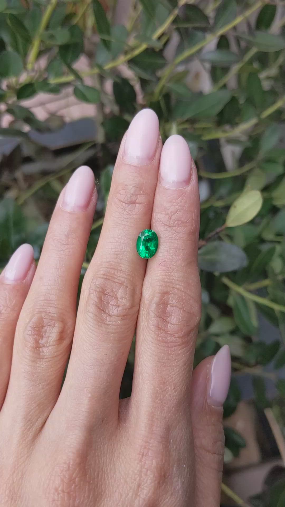1.38 Ct. Emerald from Zambia Size Video