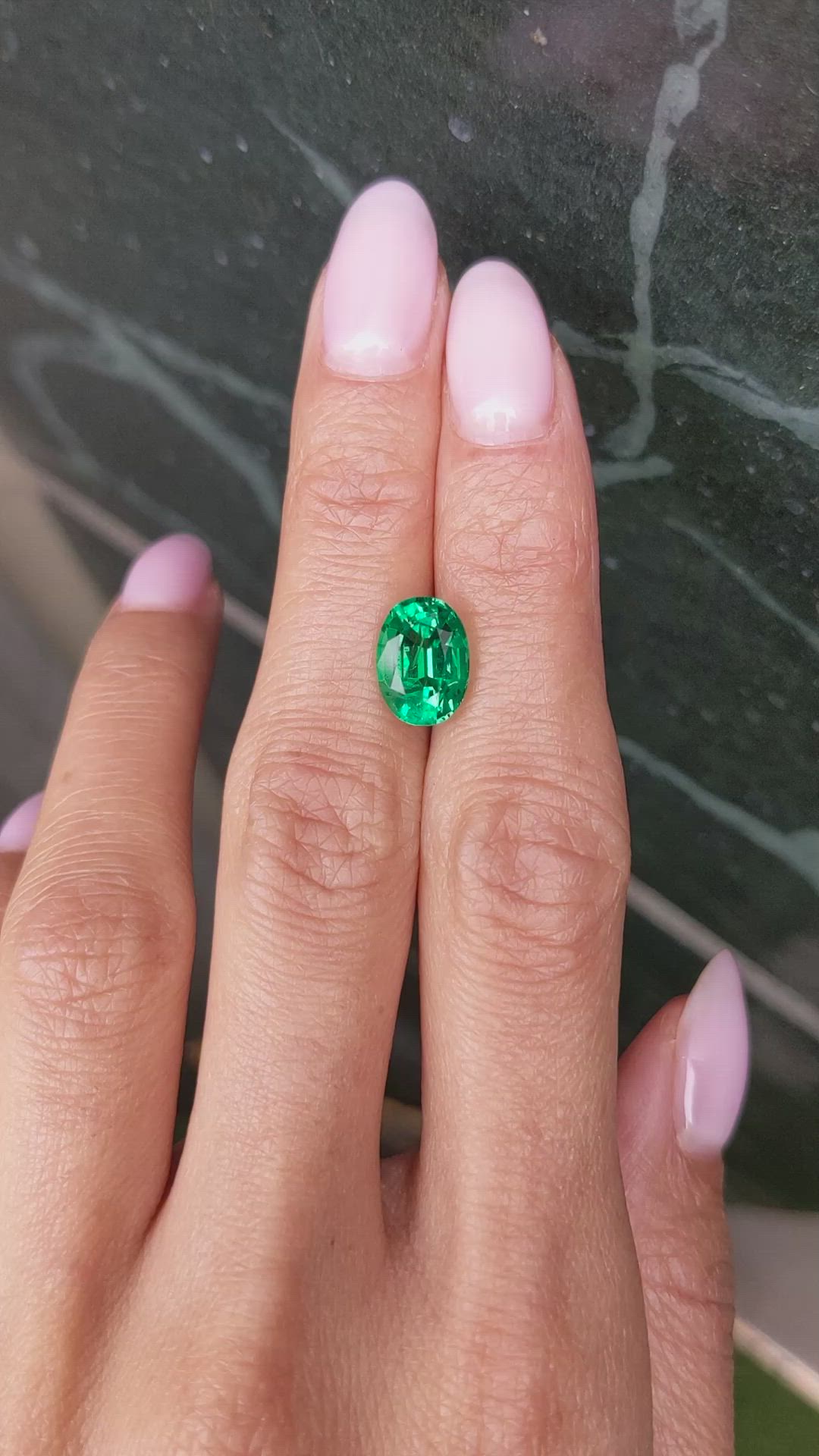 3.00 Ct. Emerald from Zambia Size Video