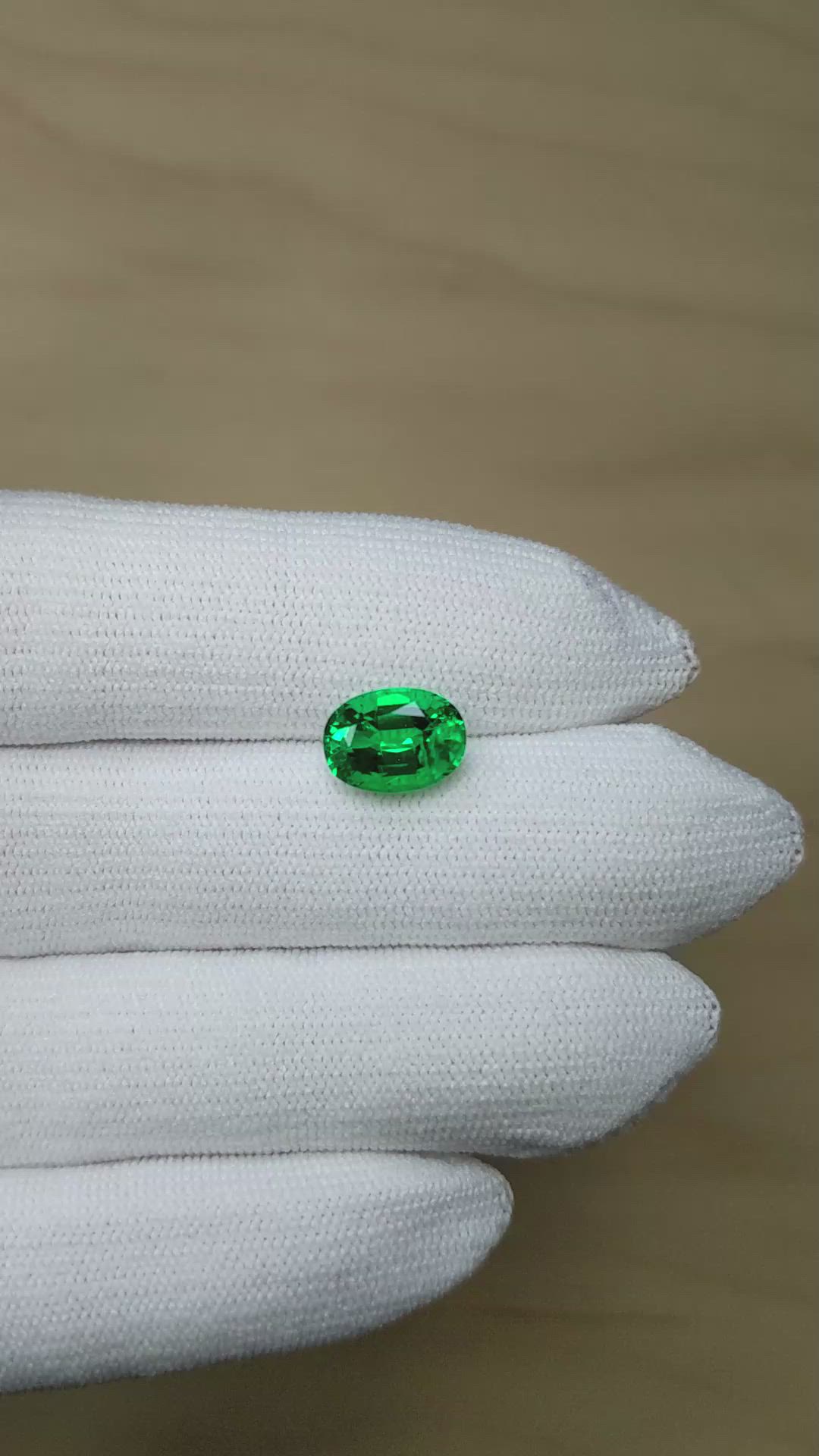 3.00 Ct. Emerald from Zambia Size Video