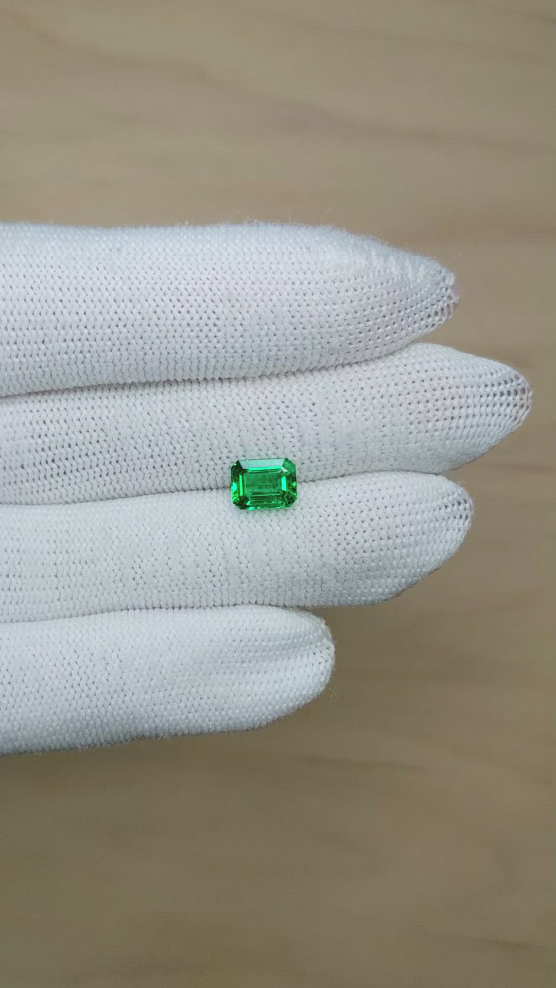 1.52 Ct. Emerald from Zambia Size Video