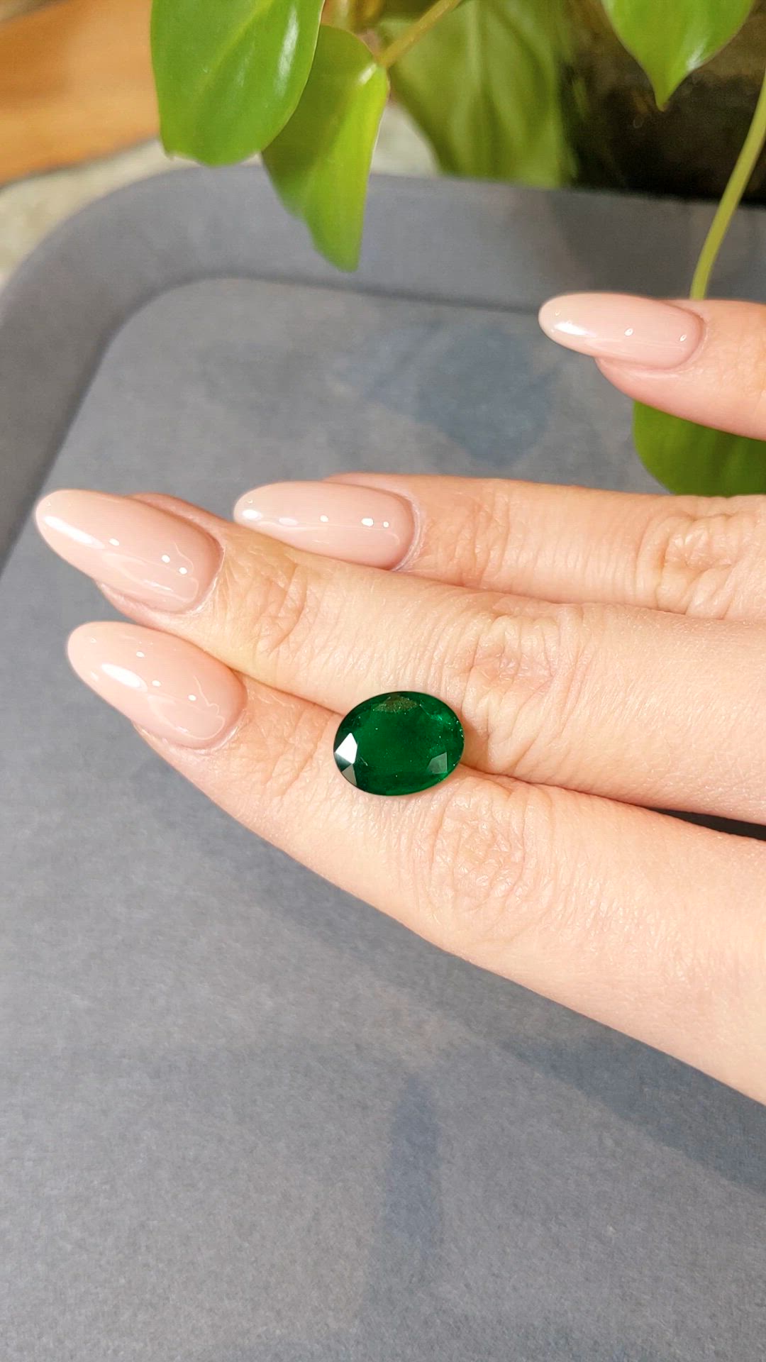 4.00 Ct. Emerald from Zambia Size Video