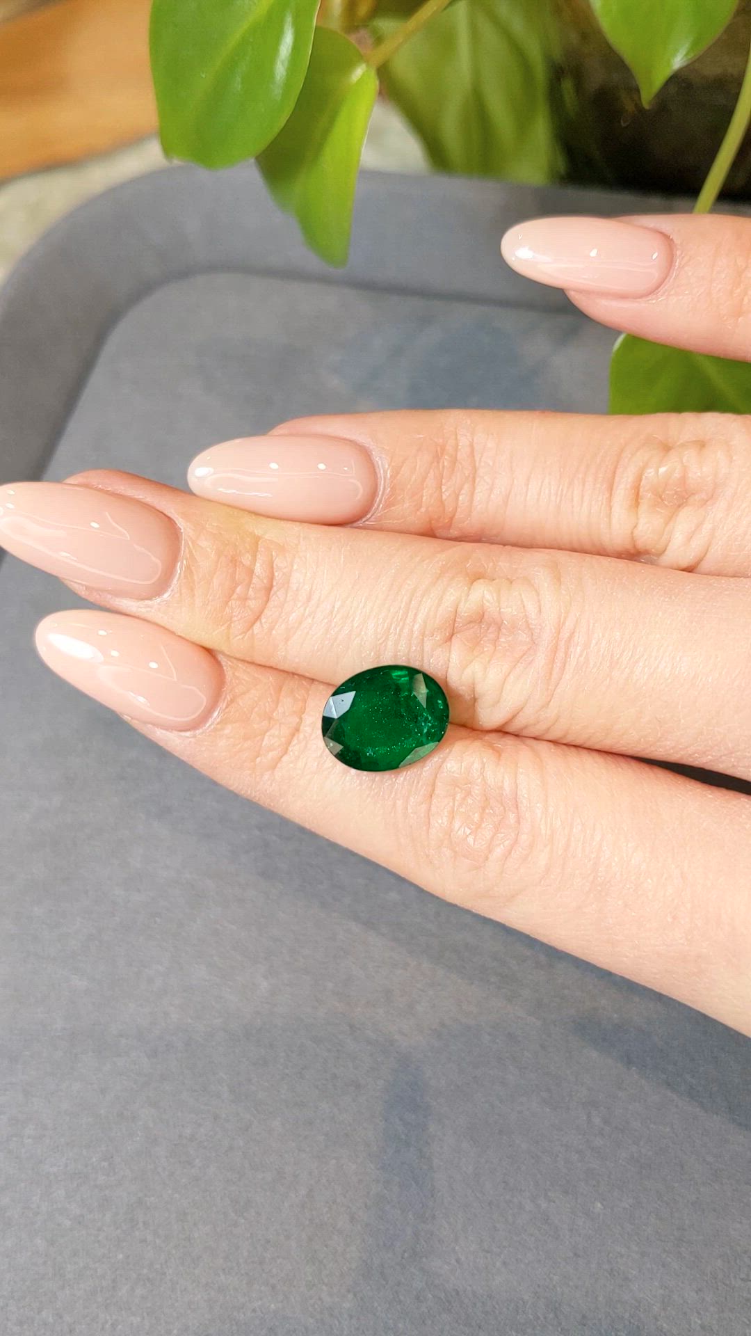 4.00 Ct. Emerald from Zambia Size Video