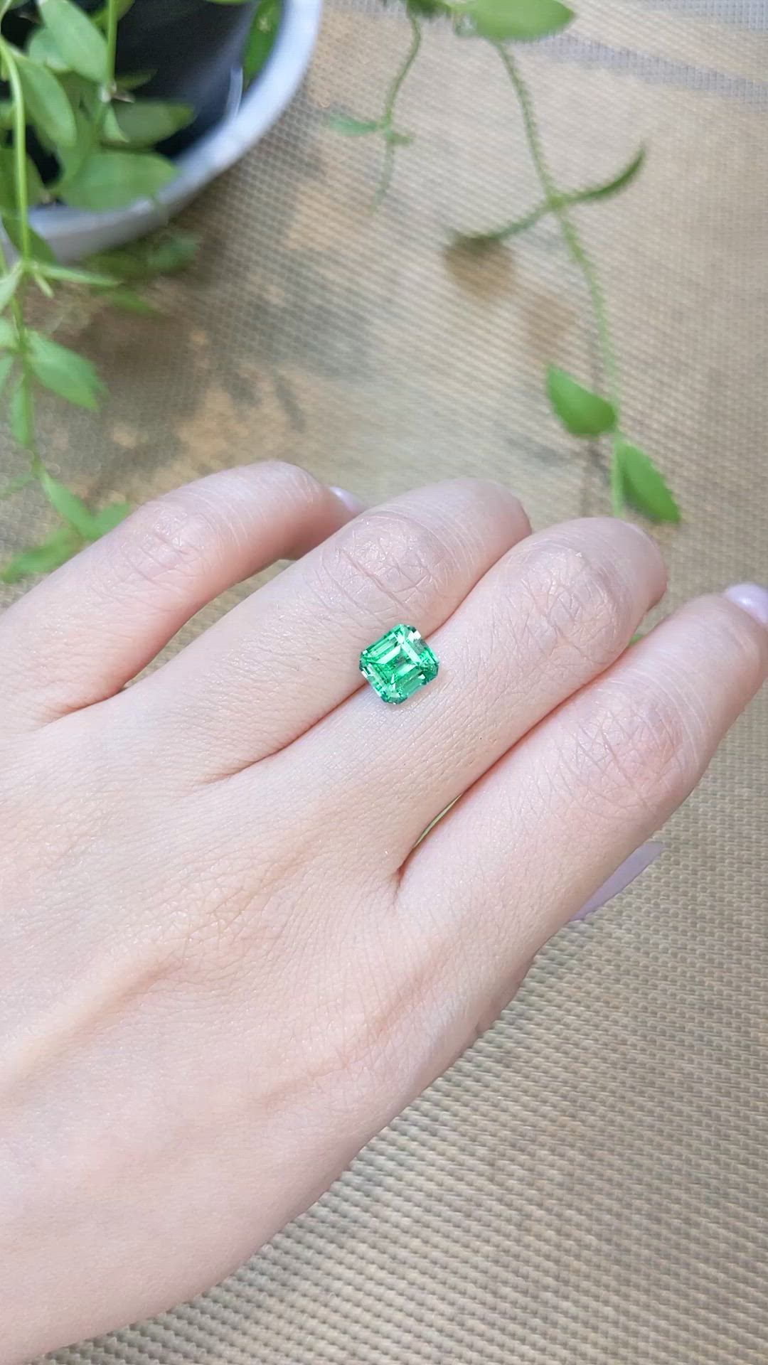 1.65 Ct. Emerald from Russia Size Video