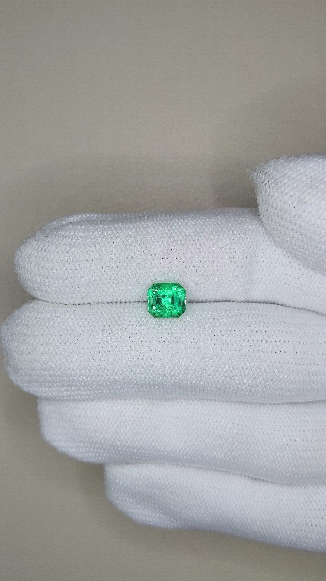 1.24 Ct. Emerald from Russia Size Video