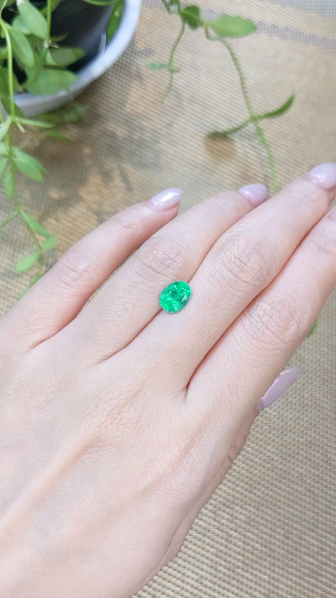 1.36 Ct. Emerald from Russia Size Video