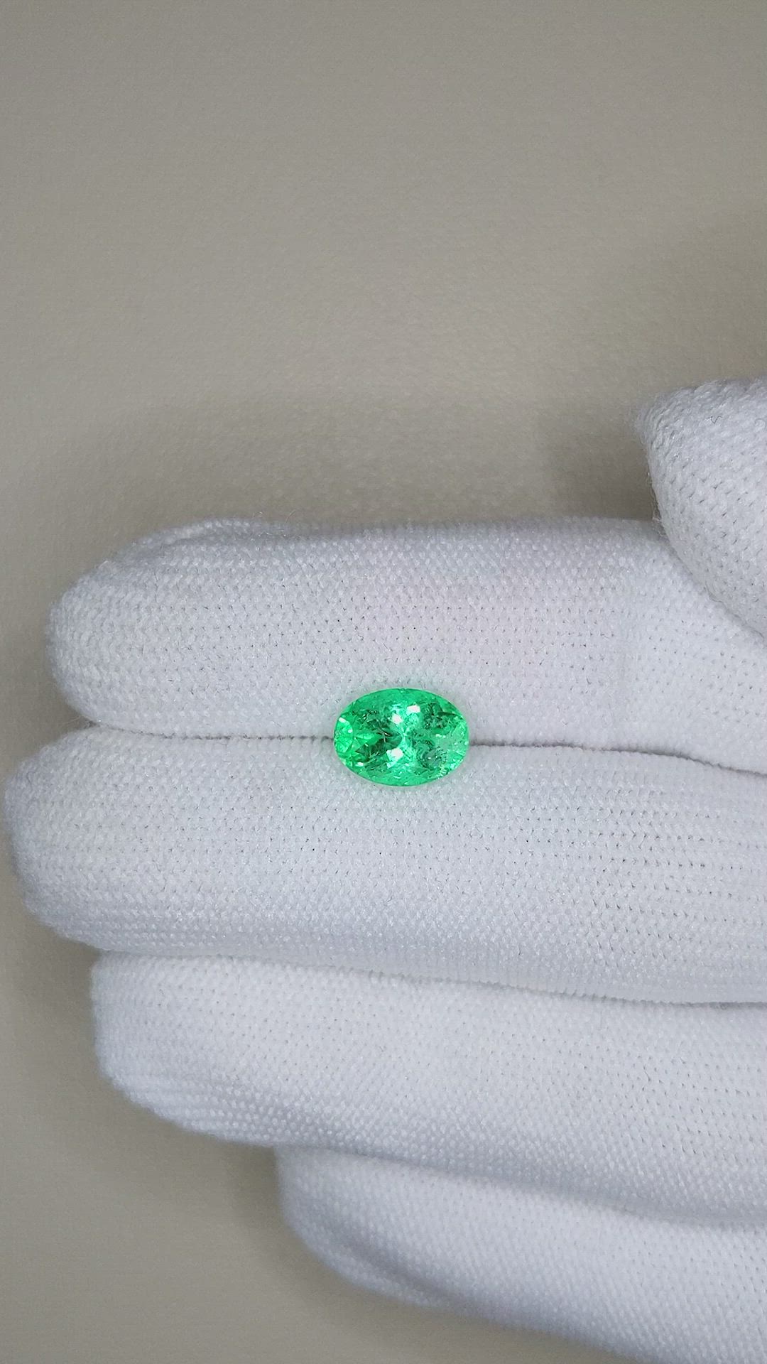 2.07 Ct. Emerald from Russia Size Video