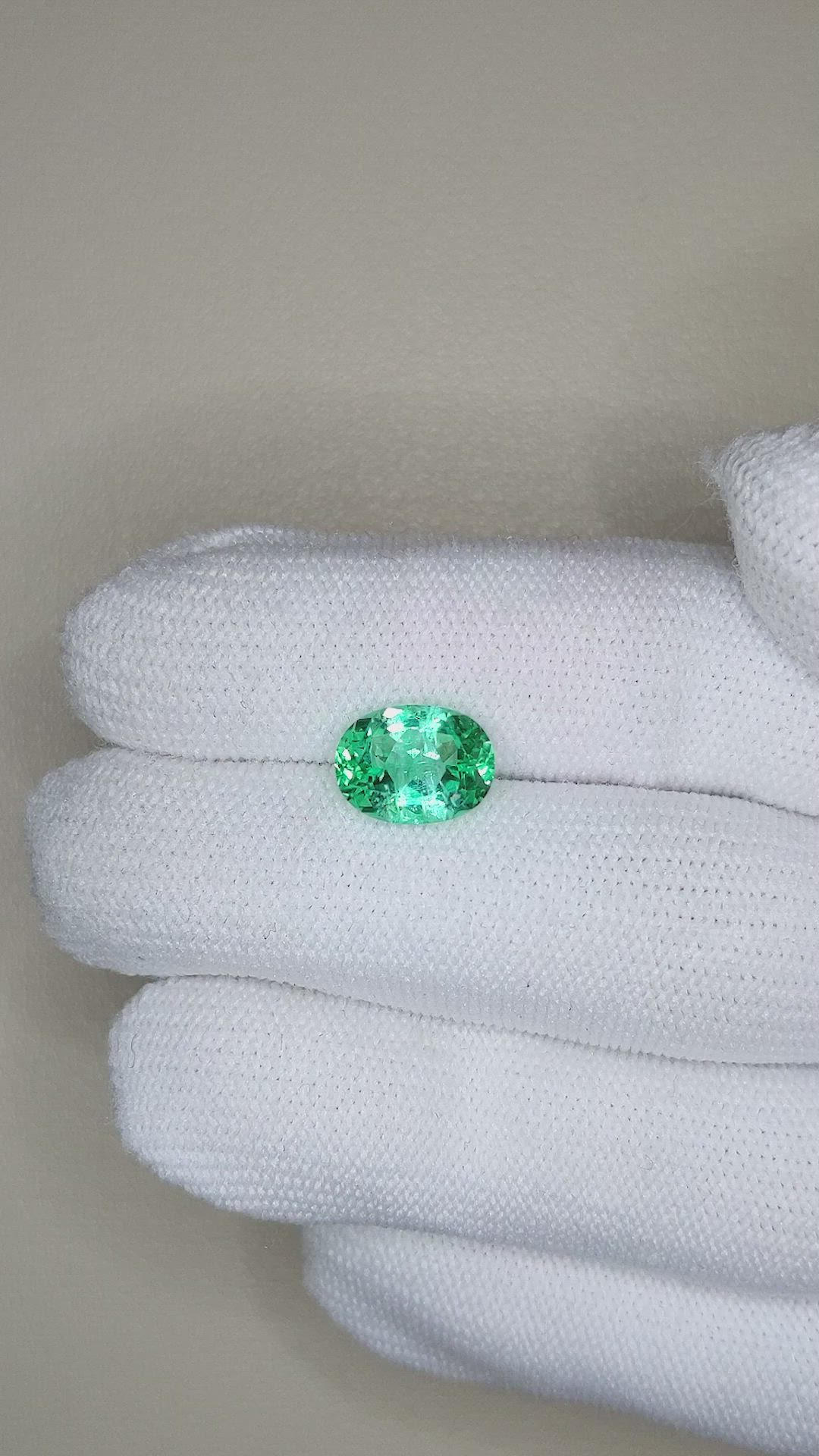 2.44 Ct. Emerald from Russia Size Video