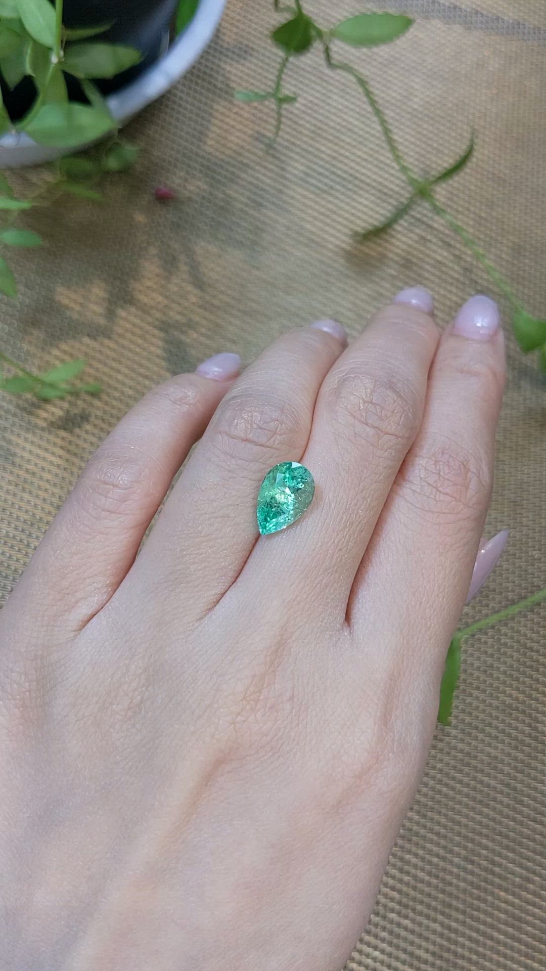 3.23 Ct. Emerald from Russia Size Video