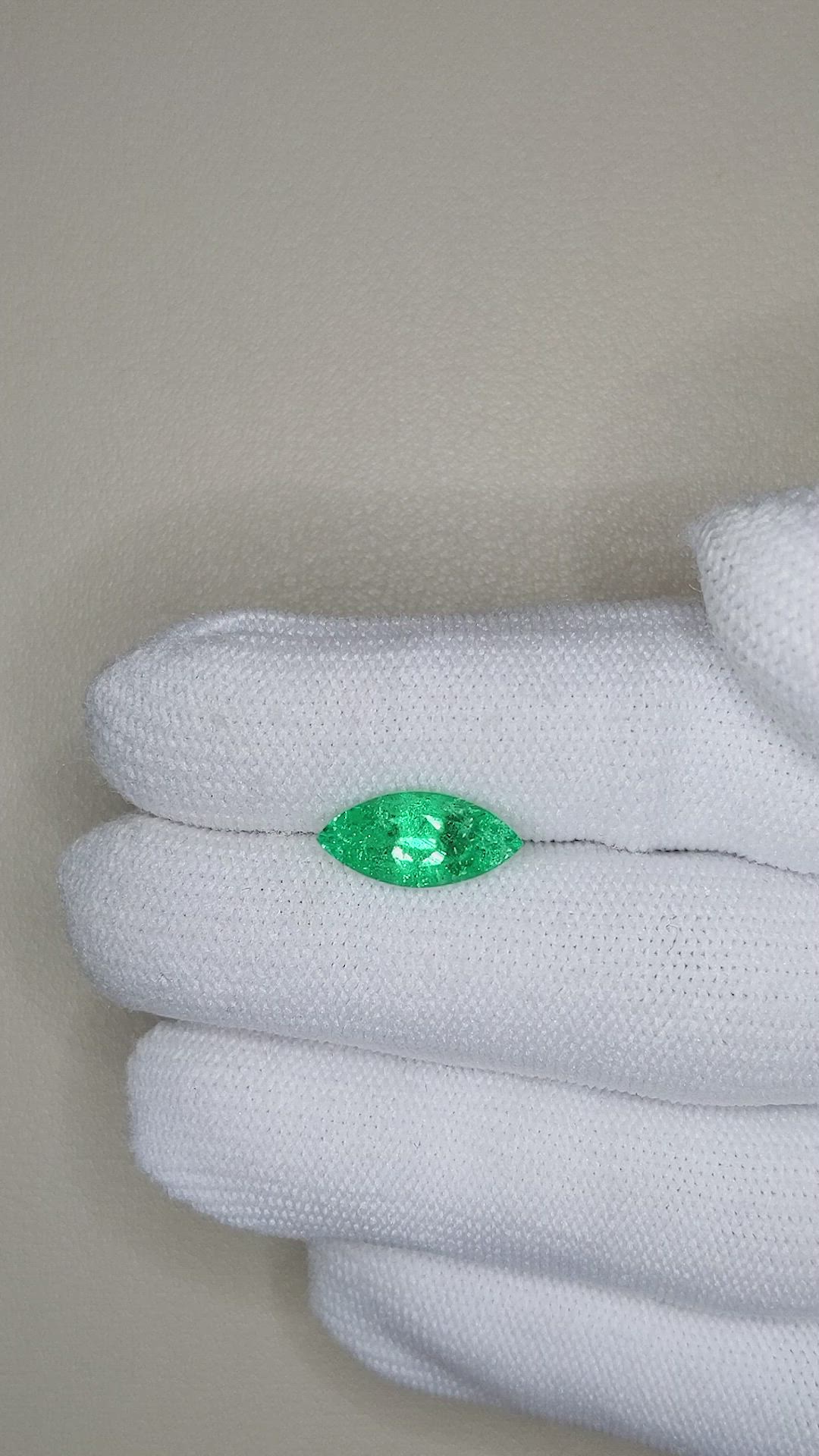 2.44 Ct. Emerald from Russia Size Video