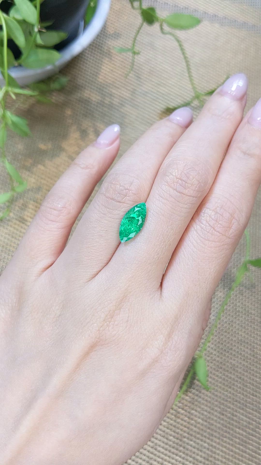 2.44 Ct. Emerald from Russia Size Video