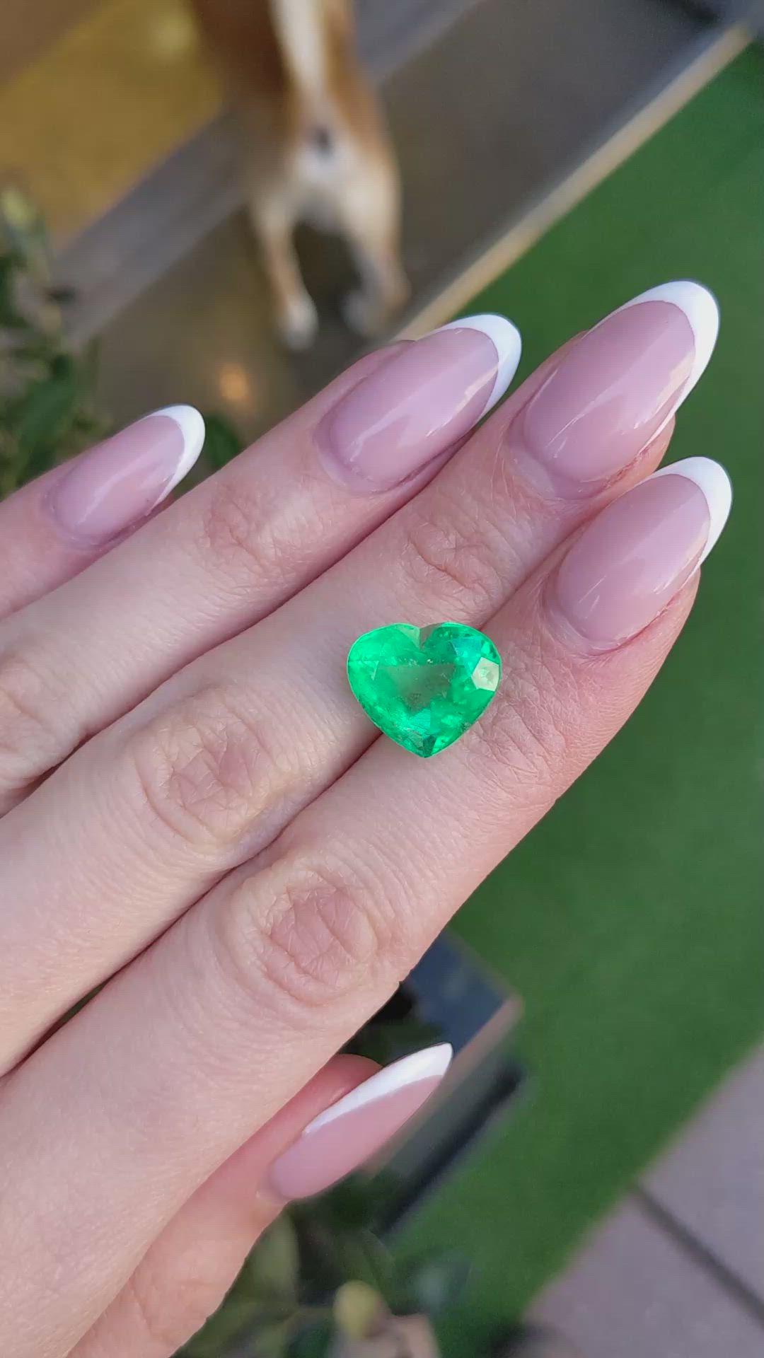 8.54 Ct. Emerald from Colombia Size Video