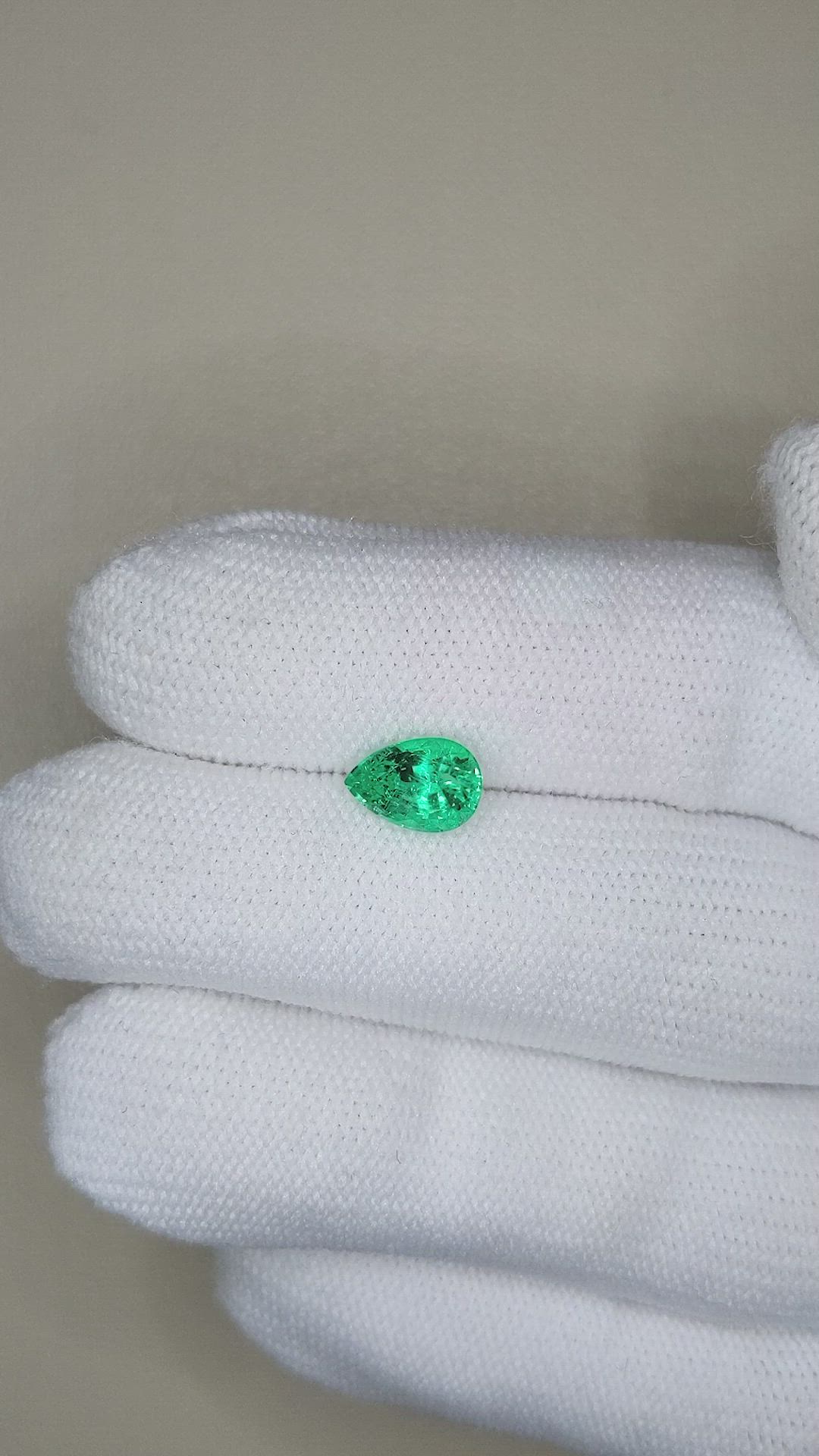 1.33 Ct. Emerald from Russia Size Video