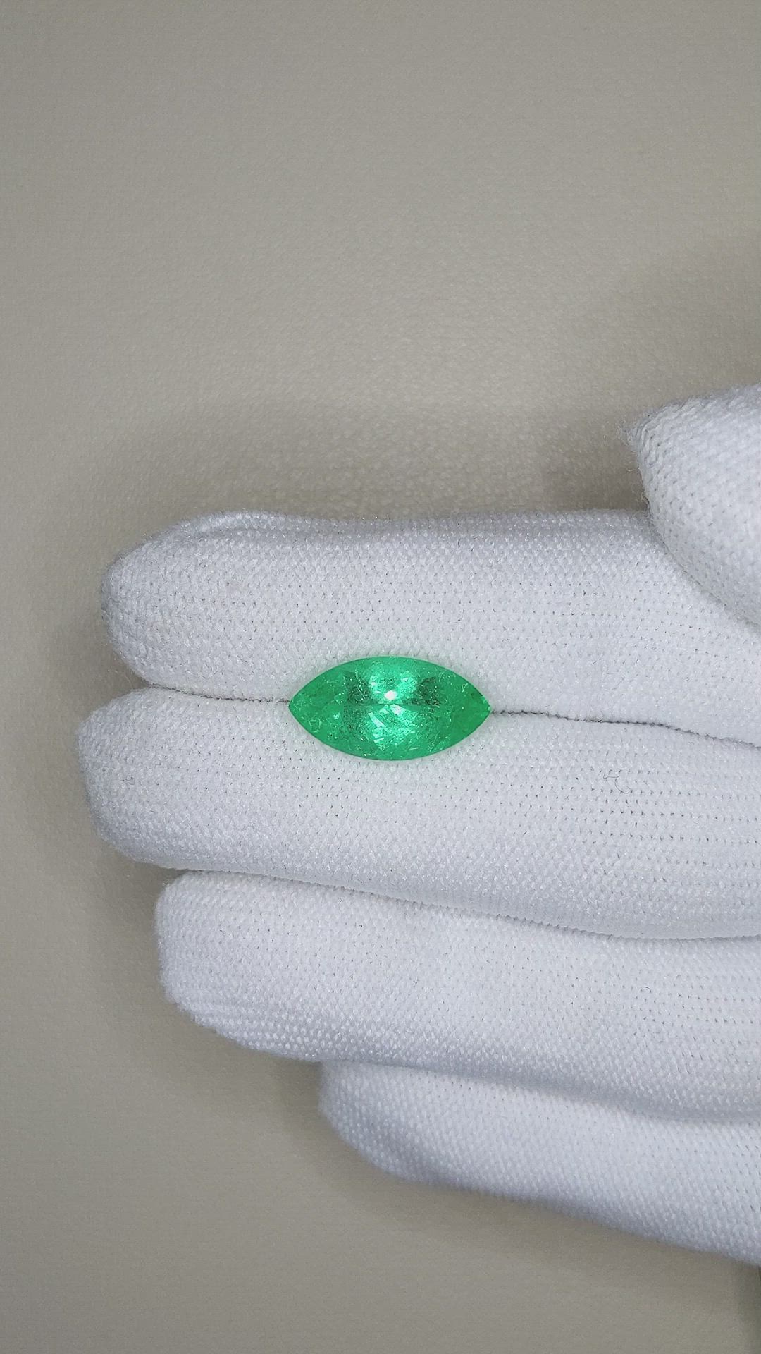 4.02 Ct. Emerald from Russia Size Video