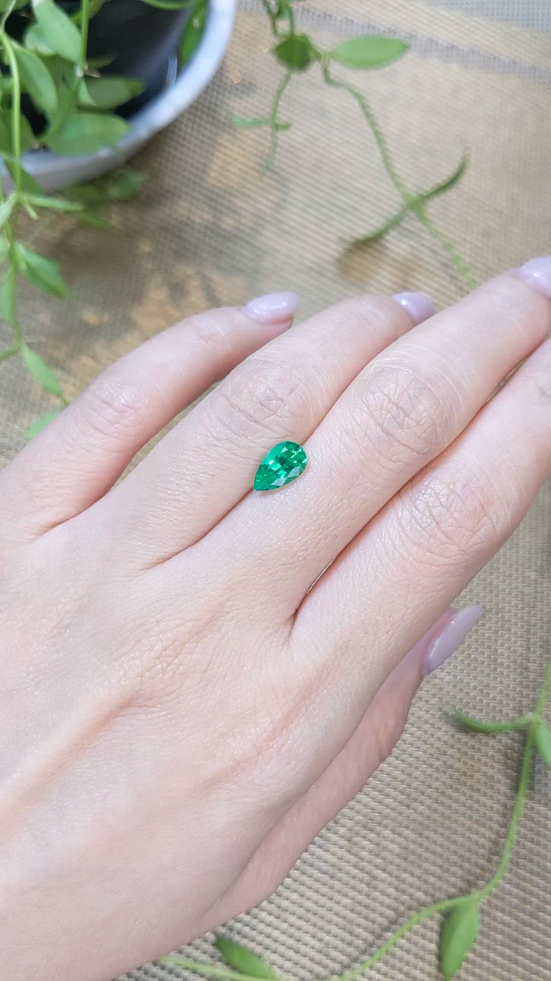 1.17 Ct. Emerald from Russia Size Video