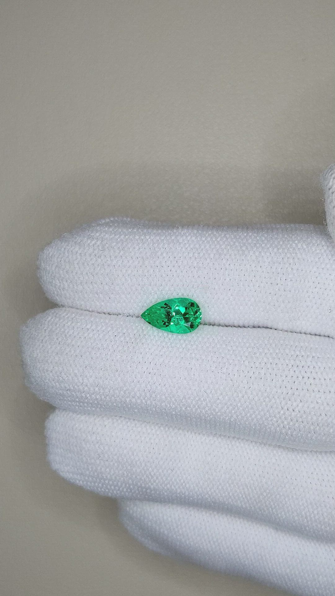 1.17 Ct. Emerald from Russia Size Video