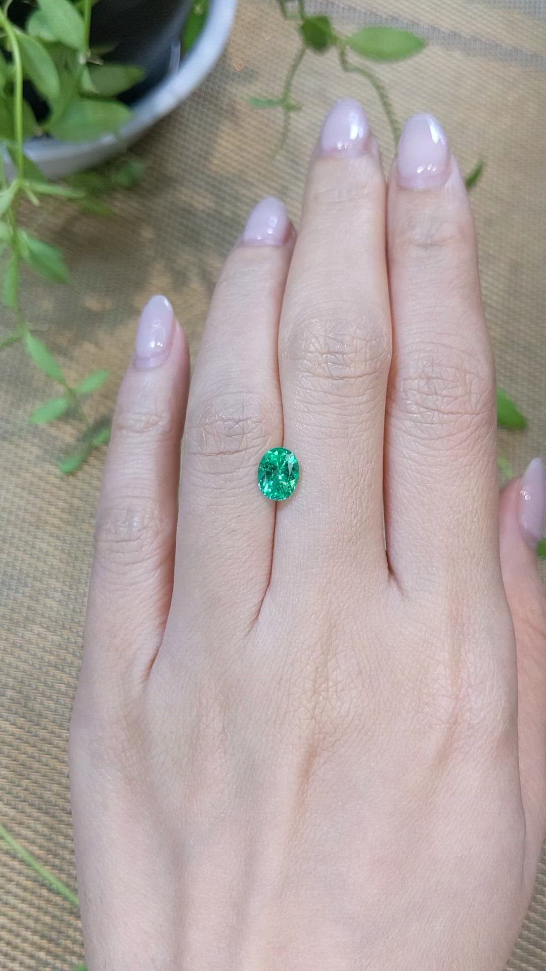 1.08 Ct. Emerald from Russia Size Video