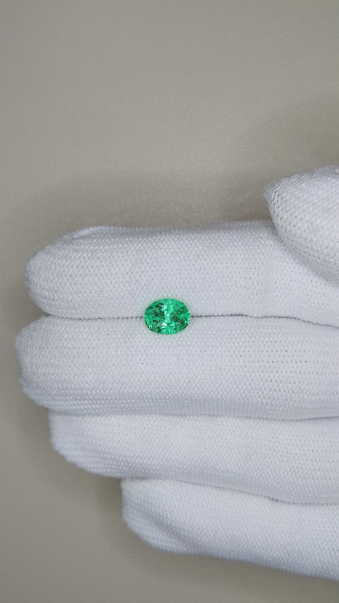 1.08 Ct. Emerald from Russia Size Video