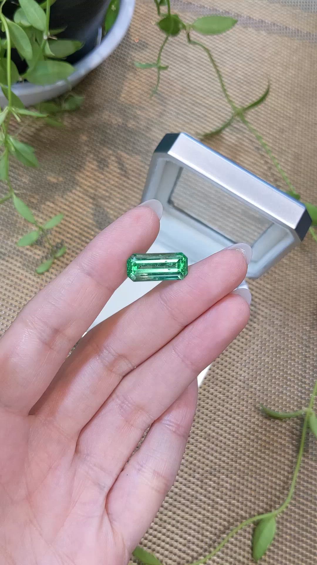 6.32 Ct. Emerald from Russia Size Video
