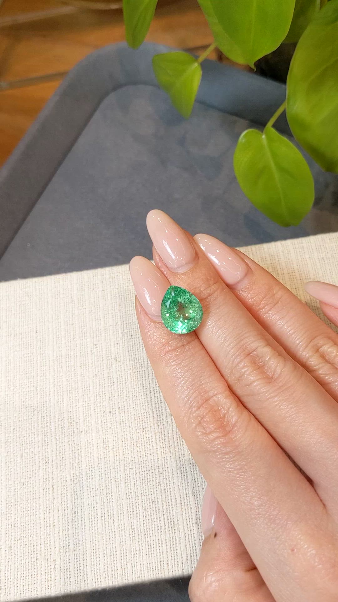 6.97 Ct. Emerald from Russia Size Video