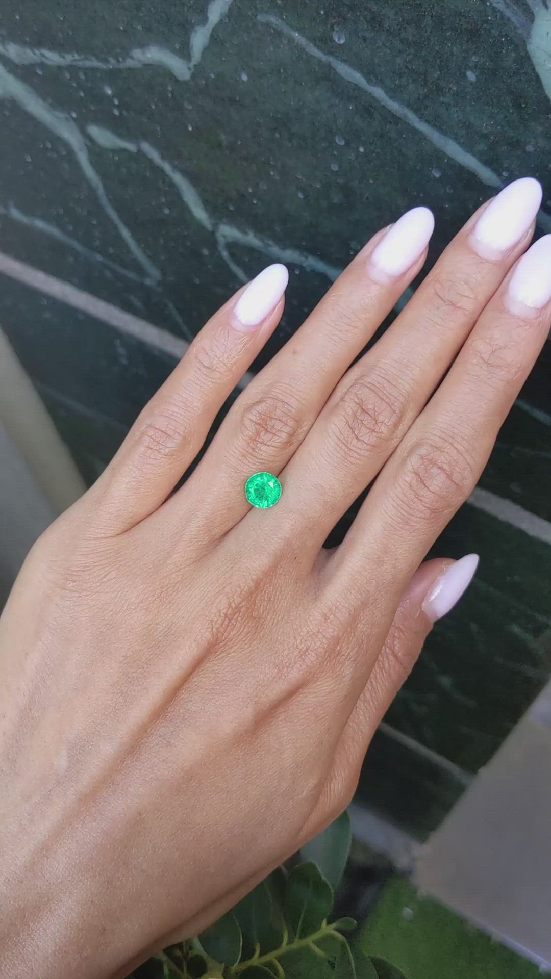 1.56 Ct. Emerald from Zambia Size Video