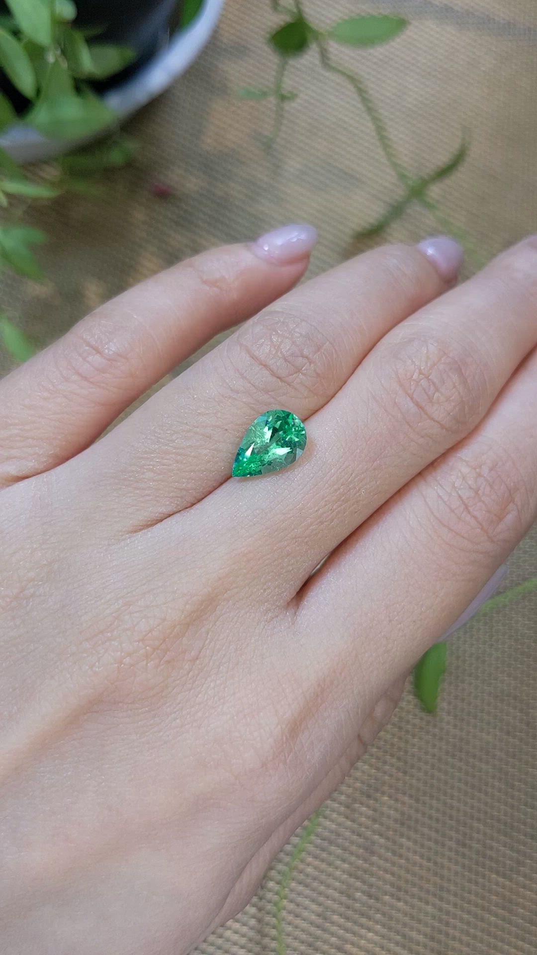1.97 Ct. Emerald from Russia Size Video