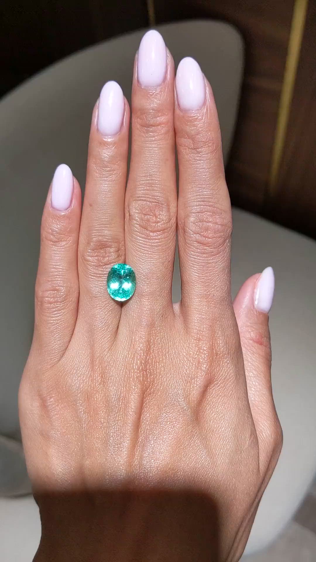 4.24 Ct. Emerald from Russia Size Video